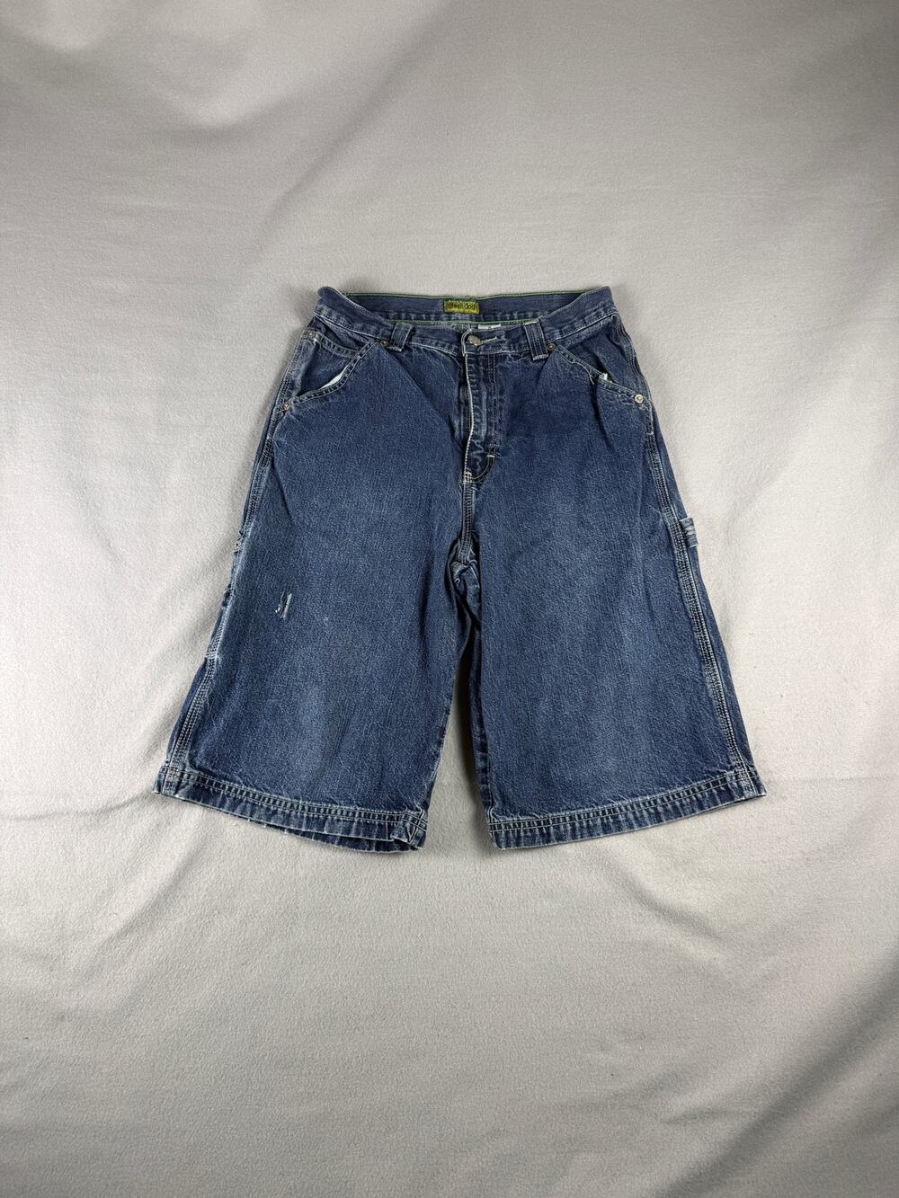 Vintage Greendog Carpenter Shorts Boys 16 Blue Relaxed Baggy Y2K Skate Denim